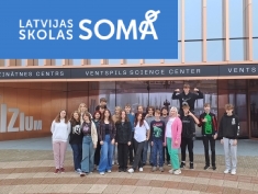 9.b klase Ventspils Zinātnes centrā VIZIUM