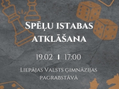 Spēļu istaba atklāta