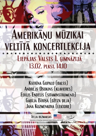 Amerikāņu mūzikai veltīta koncertlekcija