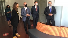 Tikšanās ģimnāzijā ar izglītības un zinātnes ministri Anitu Muižnieci